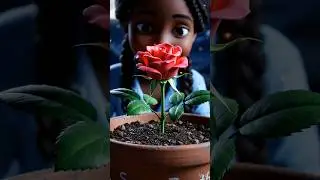 Growing rose #babyeating #hindicartoon #baby #viral #viralvide #aicartoon #funny #hindicartoon #baby
