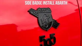 Abarth Side Badges Install Lightning + 595 - KillAllChrome