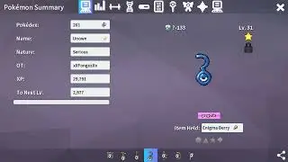 Shiny Unown Alphabet in PokeMMO