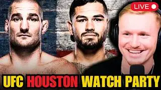LIVE: Sean Strickland vs. Anthony Hernandez UFC Houston Watch Party / Full Fight Companion