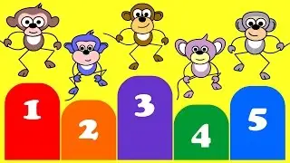 Five Little Monkeys |  Nursery Rhymes for Children |   34 Minutes Compilation | Kids song