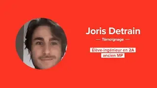 Joris, ancien MP, a choisi l'ENSAE Paris
