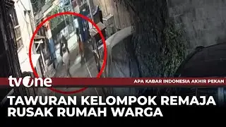 Rumah Warga Rusak Gara-gara Tawuran Remaja di Jakpus | tvOne