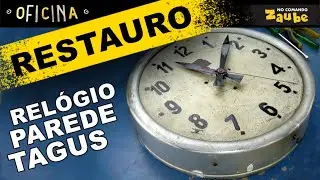 Resgate do antigo relógio de parede TAGUS. O tempo passa para todo mundo, até para ele!