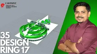 JEWELLERY CAD 35 DESIGN ( RING 17 ) IN हिंदी || JEWELLERY CAD POINT #cadtutorials #jewellery