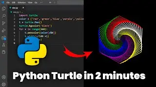 Python Turtle Graphics | Turtle Python | Python turtle graphics code | Python Tutorial Learn Python