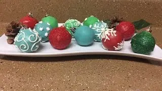 Cake Pop Christmas Ornaments