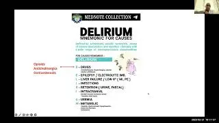TIPS-ECHO Season 126: FCPM 27 Session 15 | Delirium | Dr Neil Arun Nijhawan