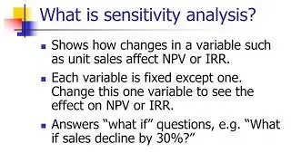 Cash Flow Estimation and Risk Analysis
