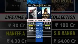 Marco Vs Animal movie Box office Collection #shorts #marco #animalmovie #unnimukundan
