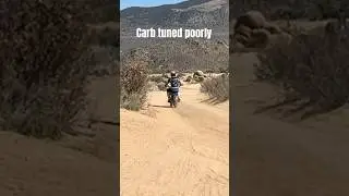 Testing out pit bike- needs carb tune #dirtbike #bike #pitbike