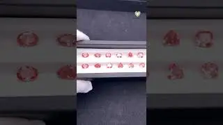 Paired Fancy vivid pink lab grown diamonds for Engagement ring