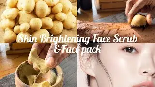 Homemade Potato Face Scrub &Face Pack For Skin Skin Brightening & Dark Spots remove 💯😱
