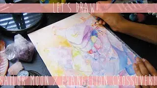 Let's Draw! Sailor Moon /  Evangelion Crossover (HD)