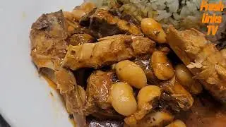 Tin Mackerel Callaloo Rice.