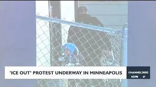 ICE out protest underway in Minneapolis