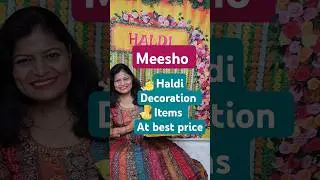 #shorts | Haldi decoration ideas at home | Haldi decoration items online #haldidecor #meesho