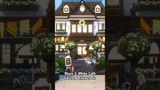 Sims 4 retro caf&eacute; speedbuild| #thesims4