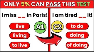 Test Your English Level: Beginner &rarr; Intermediate &rarr; Advanced | English Grammar Quiz  #learnenglish