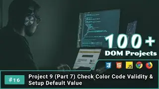 16. Project 9 (Part 7) Check Color Code Validity & Setup Default Value | JS DOM Project
