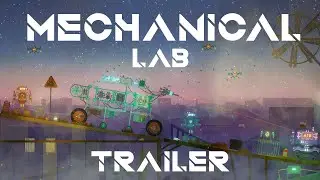 Indie game trailer | Mechanical Lab | Builder game in a robot town