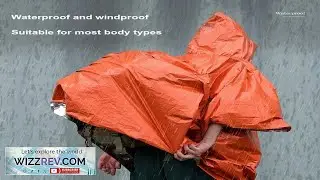 1pc Waterproof Emergency Rain Poncho Survival Gear Equipment Camping Outdoor