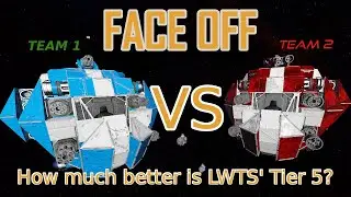 Space Engineers - Faceoff #1 - How much better is Tier 5? (RivalAI NPC vs NPC combat)