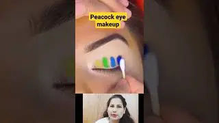 peacock eye makeup #shorts