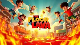 The Floor Is Lava! 🔥🎵✨ Exercise Dance Song & Movement Activity!