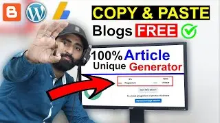 Copy Paste Blog in Mobile || Unique Article Generator in PC - Blogging in Mobile Saif Shopping Tv