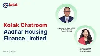 Aadhar Housing Finance Limited's  MD & CEO on IPO | Blackstone | Kotak Chatroom | Home Loan