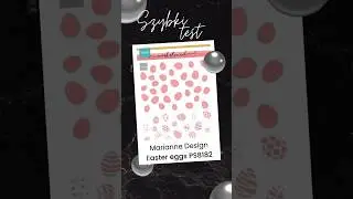 Marianne Design stencil - 2 layer easter eggs PS8182 #mariannedesign #distressoxide