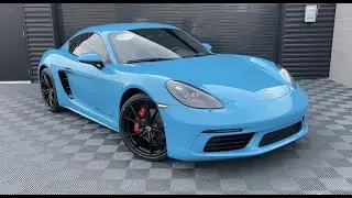 2017 Porsche 718 Cayman S: Miami Blue (Walk Around)