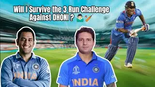 Can I Outrun Dhoni ? 😱 The 3 Run Challenge ! You Can't Miss ! | 4k Vlog | GoPro 12🏏