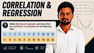 Coefficient of Correlation & Lines of Regression | Problem 5 | Statistical Methods