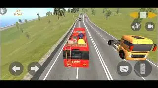 Ultimate Indian Red Bus Ride 🚍 | Offroad to City Challenge | Bus Simulator Experience