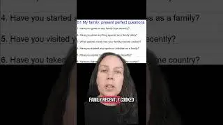 Present perfect - practice exam style questions and answers
