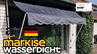 65,44€ Yaheetech Klemmmarkise 300cm Breit Balkonmarkise mit Handkurbel Sonnenschutz ohne Bohren