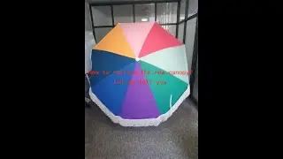 Vintage Beach Umbrella/Replacement New Canopy