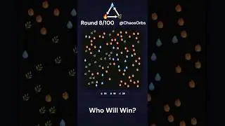 Water Vs Fire Vs Grass Round - 8 | #simulation #rps #viral #physics