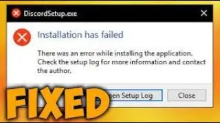 How To Fix DiscordSetup.exe Installation Has Failed Error Windows 10/7
