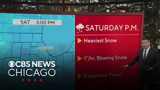 Tracking winter storm for Chicago area