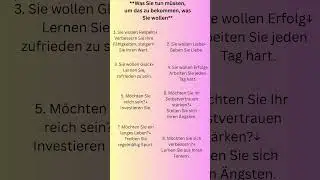 Wie du bekommst, was du willst! 🚀