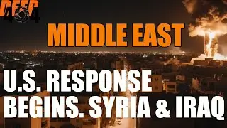 The US and Jordan launch attacks on Syria and Iraq in retaliation for the drone strike on Tower 22.