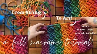 How to Macrame a Laptop Case! Full Tutorial
