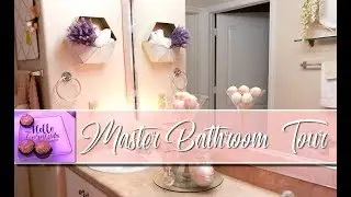 2018 MASTER BATHROOM TOUR! | Champagne and Gold Decor | DECOR FOR RENTERS | MOOREGIRL
