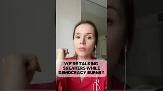 We&rsquo;re Talking Sneakers While Democracy Burns? #biden #trump #politicalmanipulation