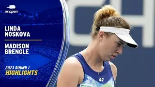 Linda Noskova vs. Madison Brengle Highlights | 2023 US Open Round 1