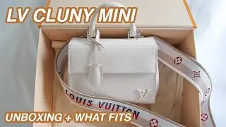 LOUIS VUITTON CLUNNY MINI UNBOXING | FIRST IMPRESSION & WHAT FITS