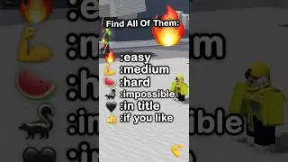 FIND EVERY EMOJI..🤫 🤔 🖤 #roblox #shorts